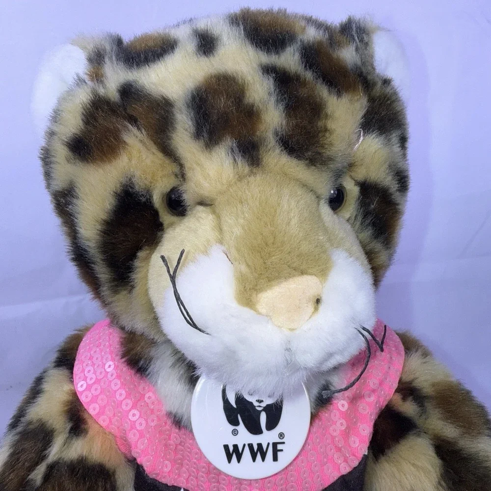 Build-A-Bear Workshop WWF World Wildlife Fund Leopard Plush Toy Justice Clothes